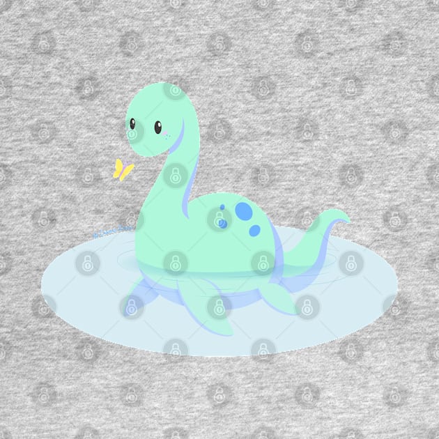 Kawaii fantasy animals - Nessie by SilveryDreams